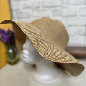 Woven Floppy Beach Sun Hat, 100% Paper